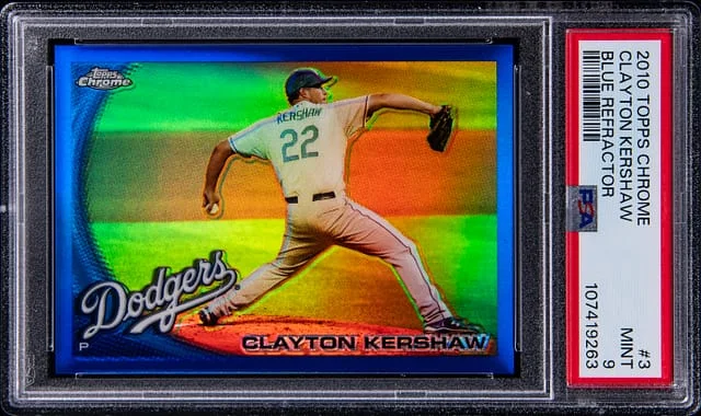 2010 Topps Chrome Clayton Kershaw XFractor #3 card image