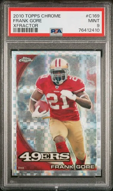 2010 Topps Chrome Frank Gore Xfractor #C169 card image