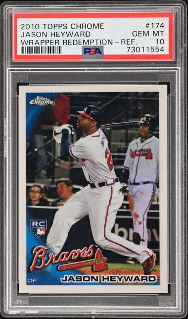 2010 Topps Chrome Jason Heyward Wrapper Redemption Refractor #174 card image