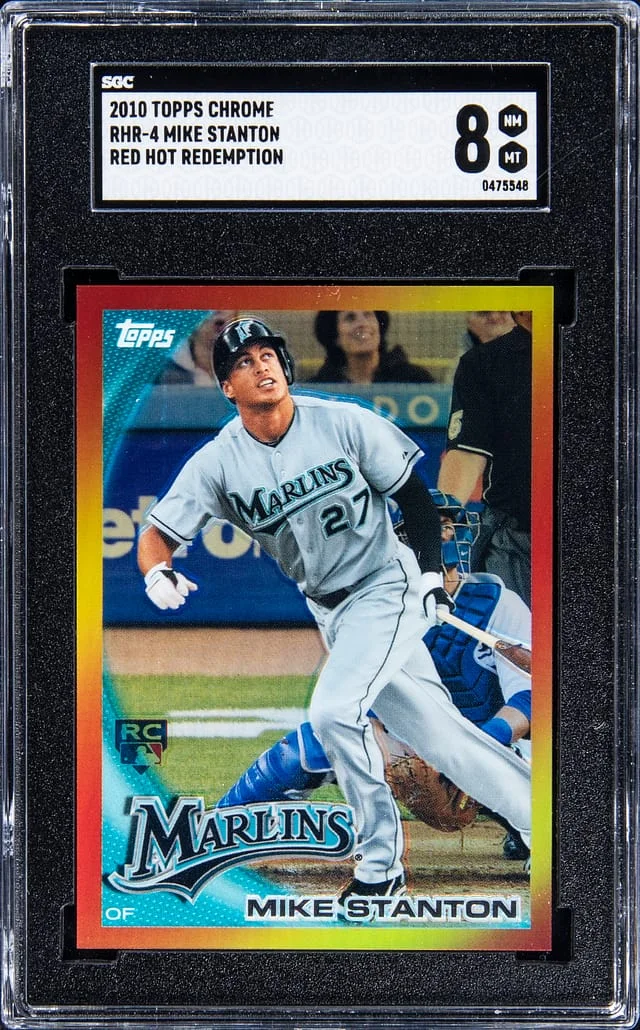 2010 Topps Chrome Mike (Giancarlo) Stanton Red Hot Redemption #RHR-4 card image
