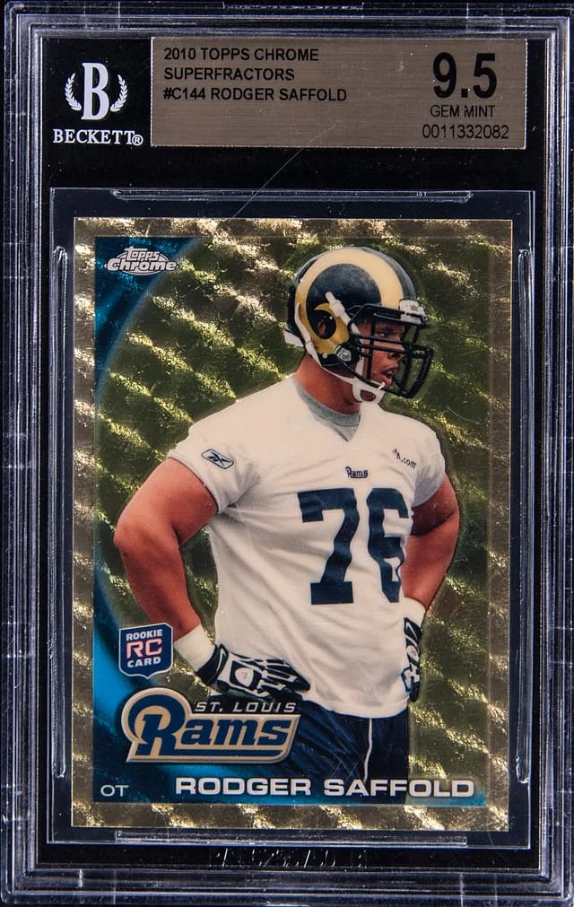 2010 Topps Chrome Rodger Saffold Superfractor #C144 card image