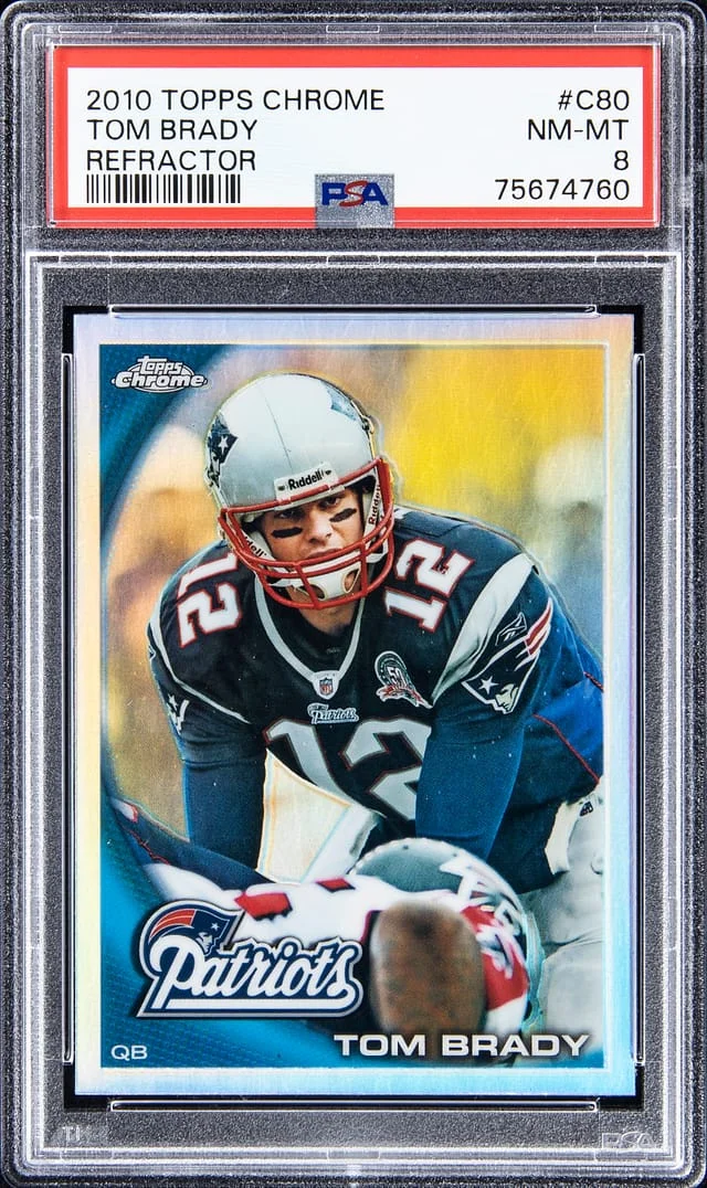 2010 Topps Chrome Tom Brady Refractor #C80 card image