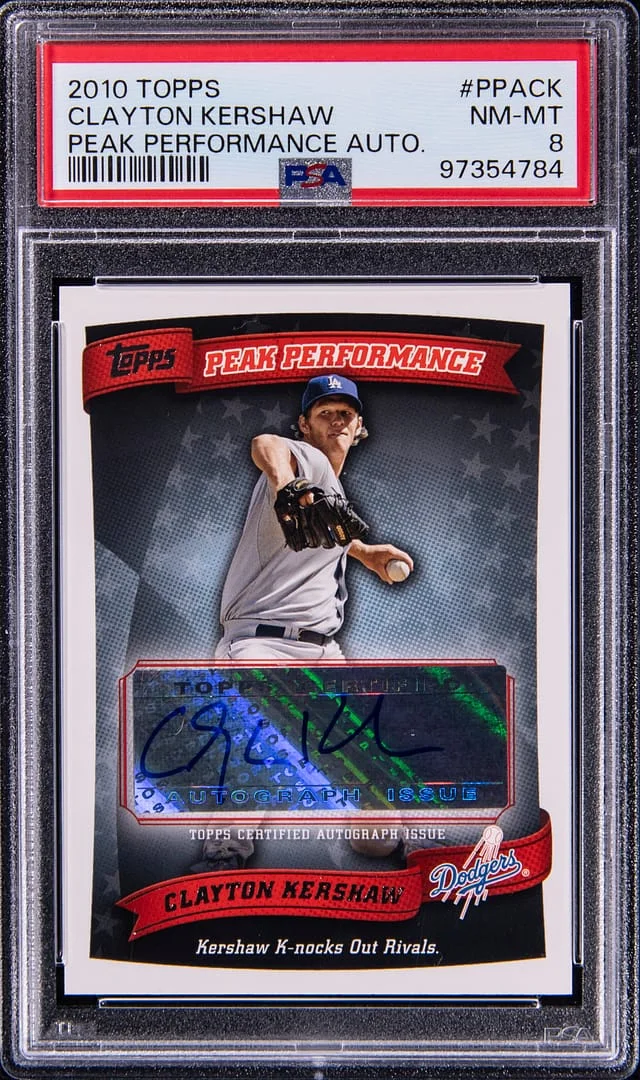 2010 Topps Clayton Kershaw Peak Performance Autograph #PPA-CK card image