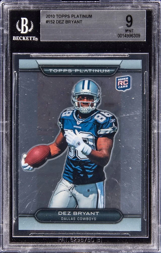 2010 Topps Dez Bryant Platinum #152 card image