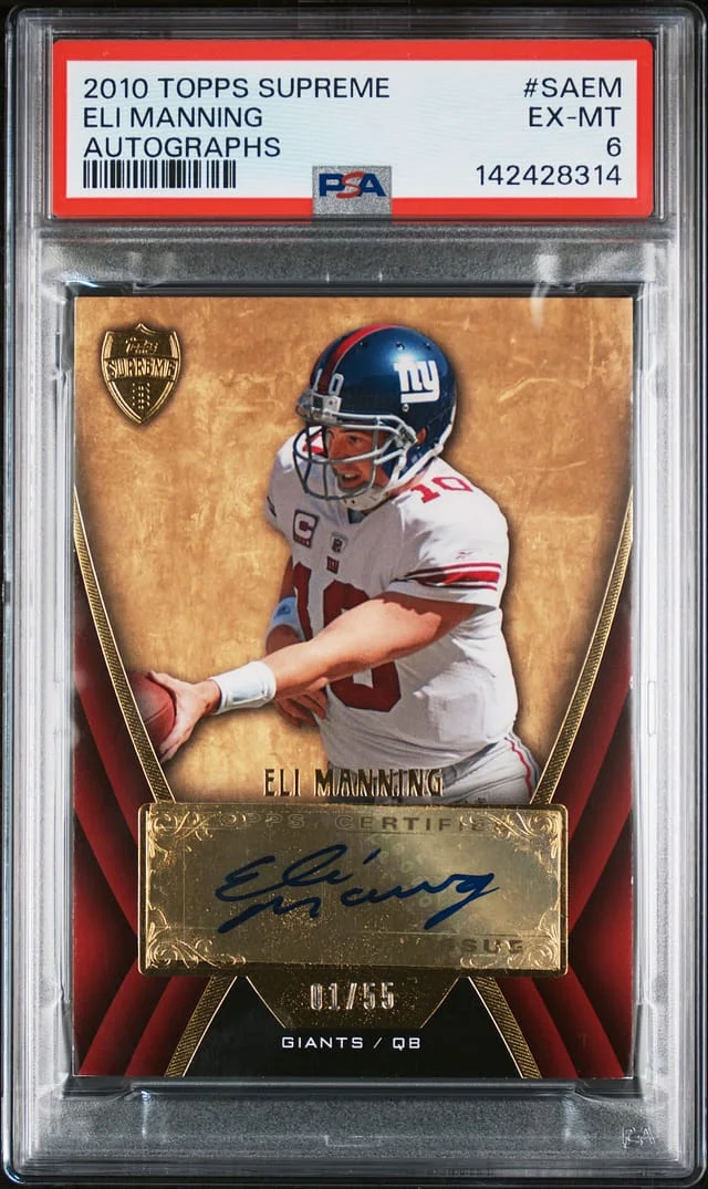 2010 Topps Eli Manning Supreme Autographs #SA-EM card image