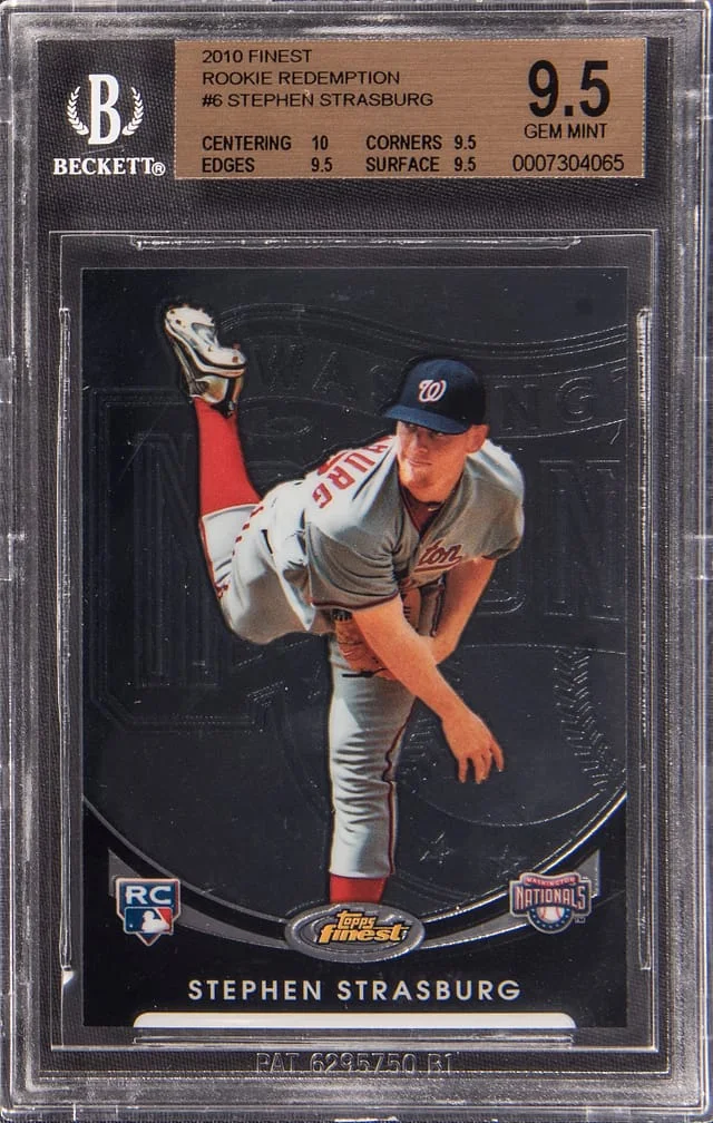 2010 Topps Finest Stephen Strasburg Redemption #FFR-6 card image