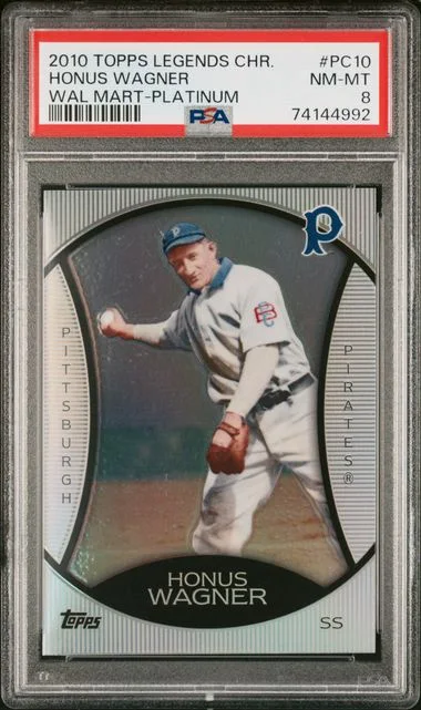 2010 Topps Honus Wagner Legends Platinum Chrome Walmart Cereal #PC10 card image