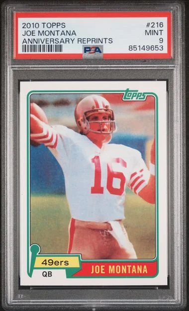 2010 Topps Joe Montana Anniversary Reprints #216 card image