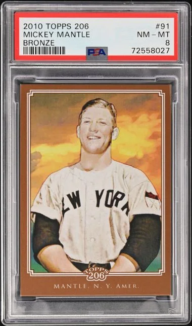 2010 Topps Mickey Mantle 206 Bronze #91 card image