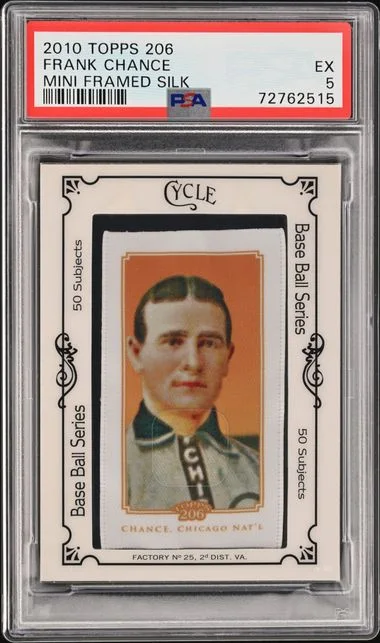 2010 Topps Mini Framed Silk Frank Chance #206 card image