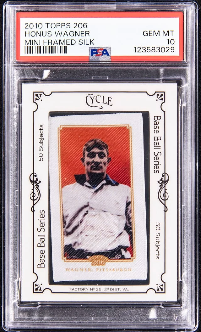 2010 Topps Mini Framed Silk Honus Wagner #206 card image