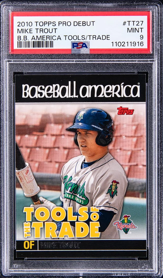 2010 Topps Pro Debut Mike Trout Baseball America Tools of the Trade #TT27 card image
