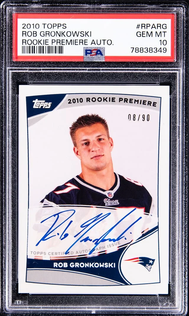 2010 Topps Rob Gronkowski Premiere Autograph #RPA-RG card image