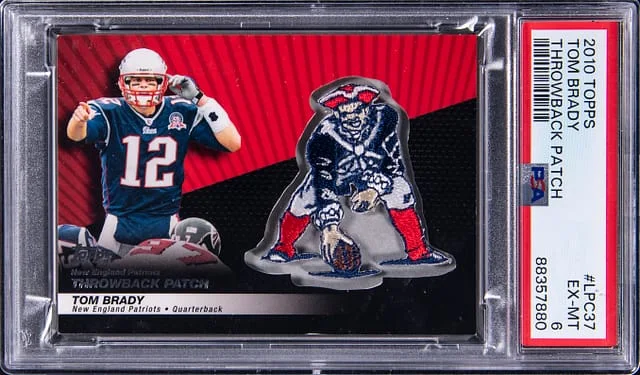 2010 Topps Tom Brady Throwback Patch #LPC-37 card image