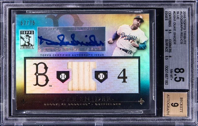 2010 Topps Tribute Duke Snider Blue #TAR-DSN card image