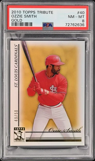 2010 Topps Tribute Ozzie Smith Gold #40 card image