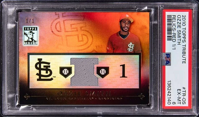 2010 Topps Tribute Ozzie Smith Relics Red #TR-OS card image