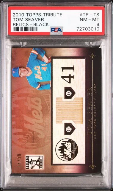 2010 Topps Tribute Tom Seaver Relics Black #TR-TS card image