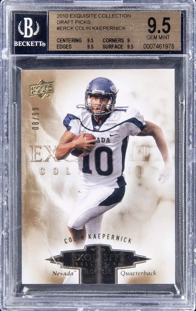 2010 Upper Deck Exquisite Collection Colin Kaepernick Draft Picks #ER-CK card image