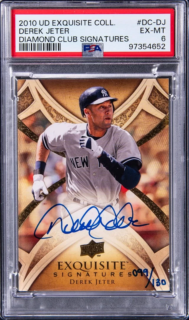 2010 Upper Deck Exquisite Collection Derek Jeter Diamond Club Signature #DC-DJ card image