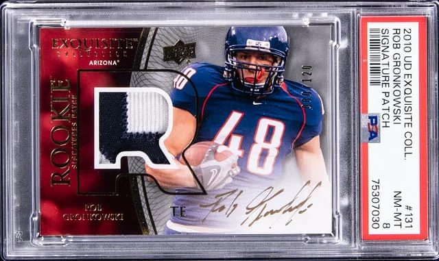 2010 Upper Deck Exquisite Collection Rob Gronkowski Signature Patch #131 card image