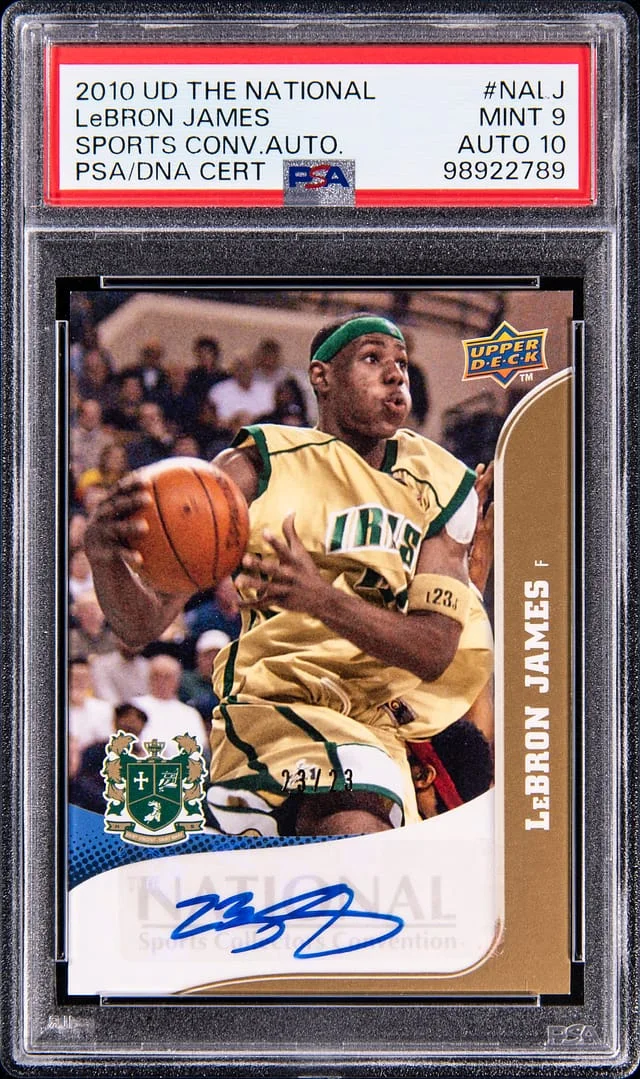 2010 Upper Deck LeBron James The National Sports Convention Autograph #NA-LJ card image