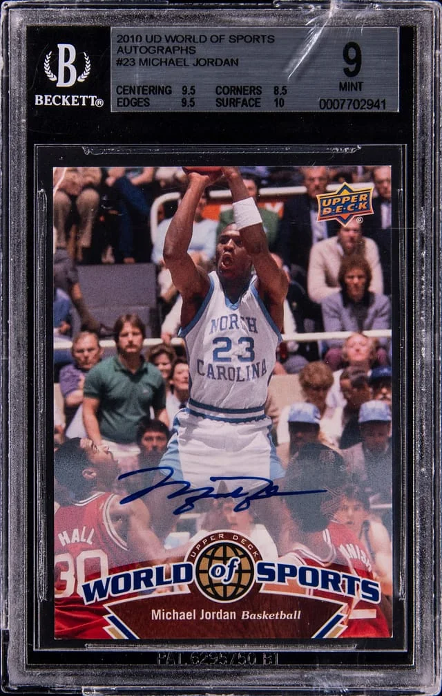 2010 Upper Deck Michael Jordan World of Sports Autographs #23 card image