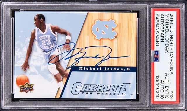 2010 Upper Deck Michael Jordan North Carolina Autographs #43 card image