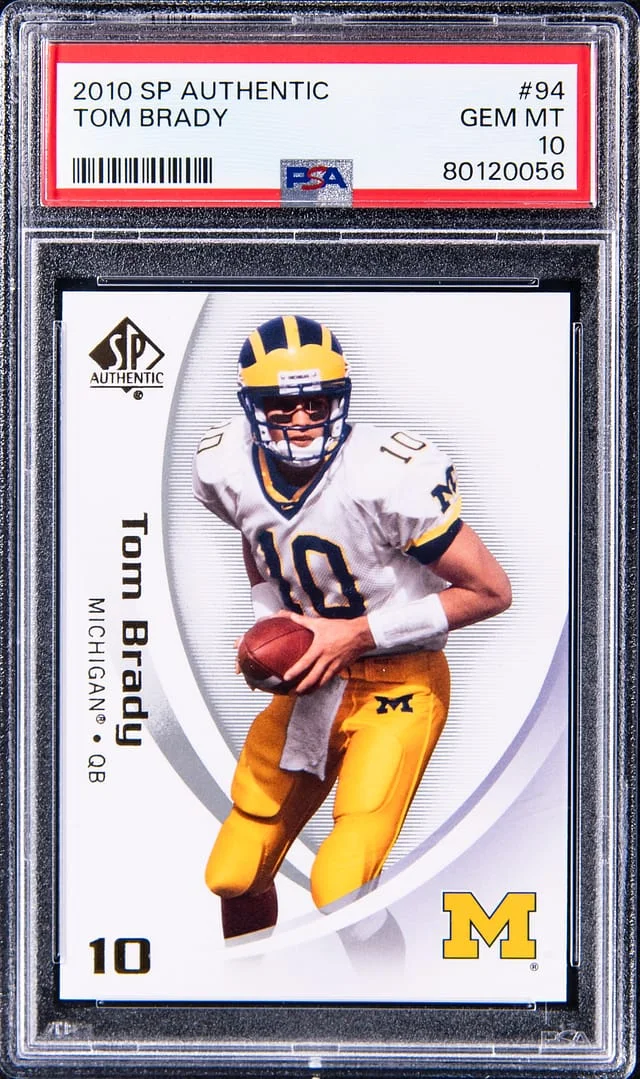 2010 Upper Deck SP Authentic Tom Brady #94 card image