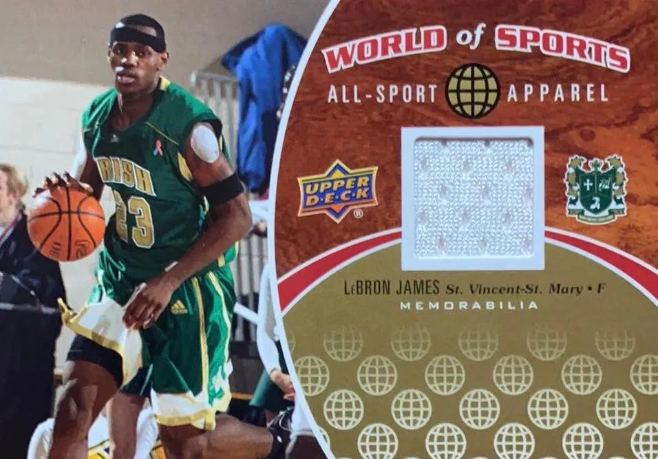 2010 Upper Deck World of Sports Lebron James All-Sport Apparel Memorabilia #ASA-1 card image