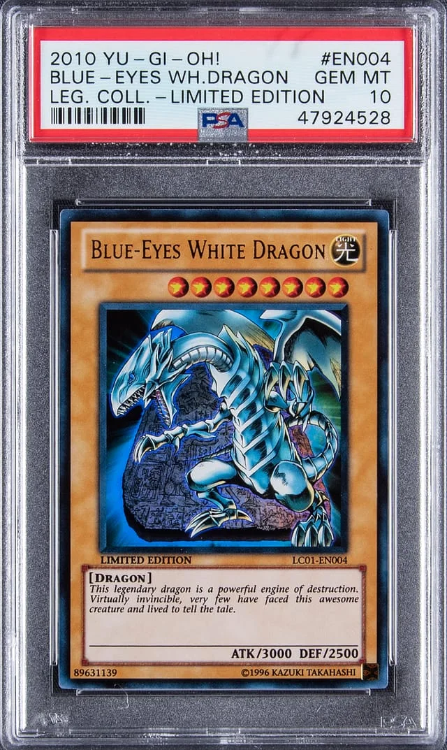 2010 YU-GI-Oh! Legendary Collection Blue-Eyes White Dragon Ltd. Ed. #EN004 card image