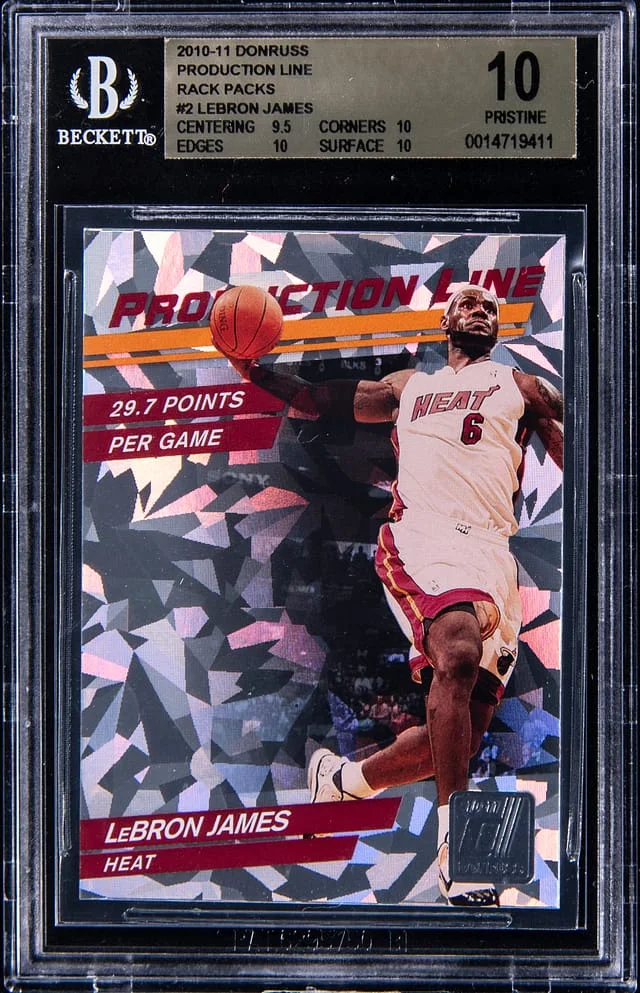 2011-10 Donruss LeBron James Production Line Rack Packs #2 card image