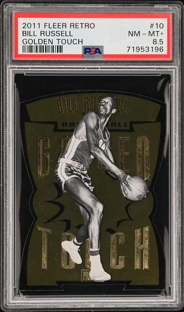 2011-12 Fleer Retro Bill Russell Golden Touch #10 card image
