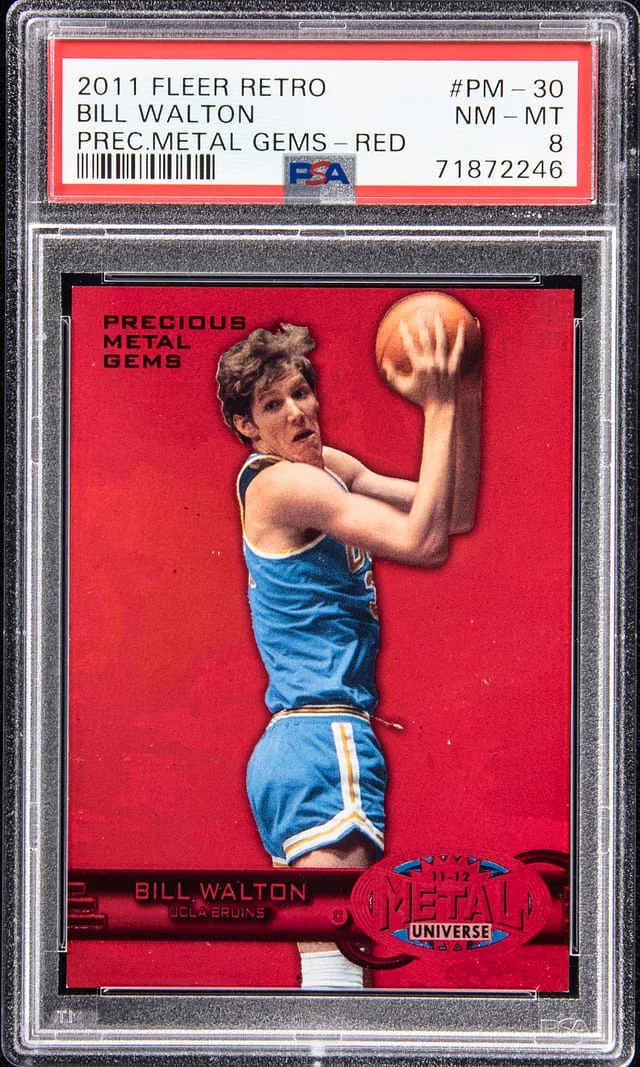 2011-12 Fleer Retro Bill Walton Precious Metal Gems Green #PM-30 card image