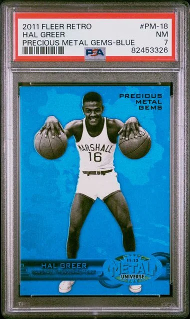 2011-12 Fleer Retro Hal Greer Precious Metal Gems Blue #PM-18 card image