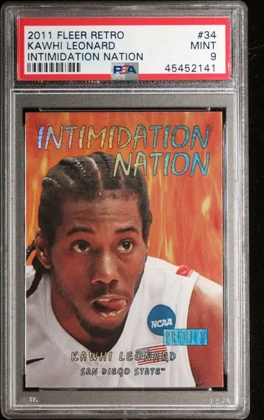 2011-12 Fleer Retro Kawhi Leonard Intimidation Nation #34 card image