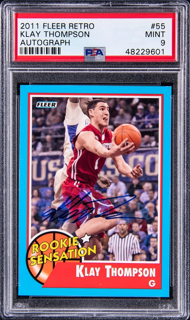 2011-12 Fleer Retro Klay Thompson Autograph #55 card image