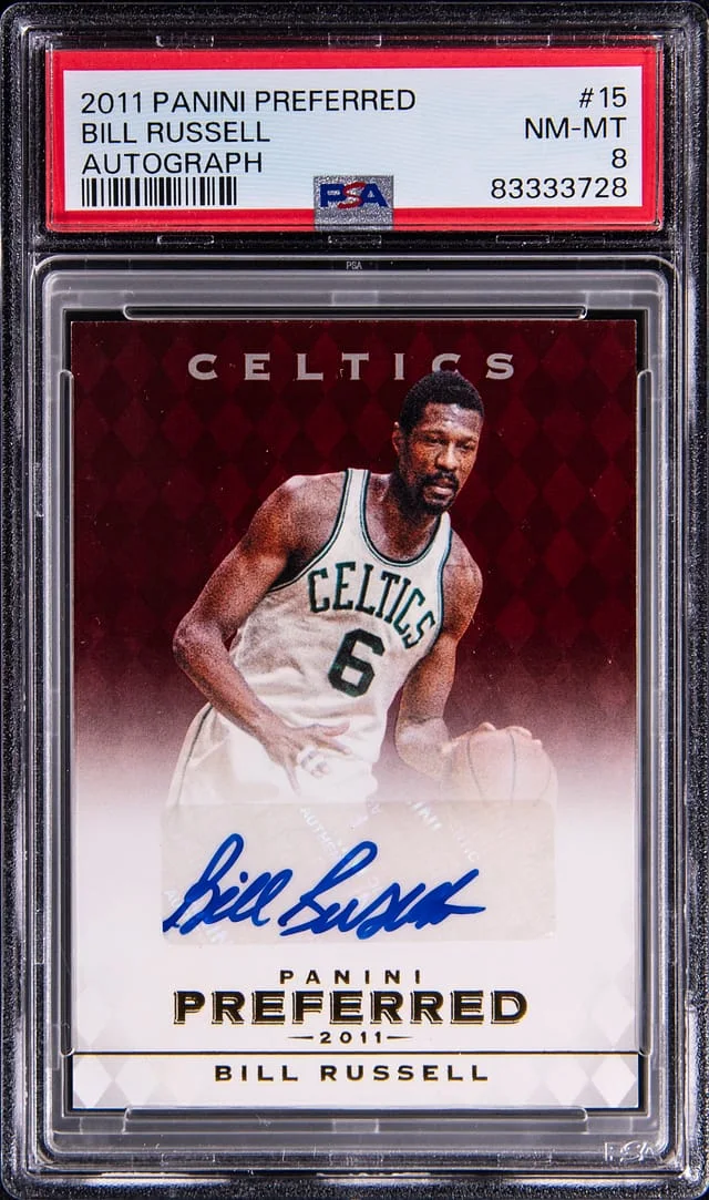 2011-12 Panini Bill Russell Preferred Autographs #15 card image