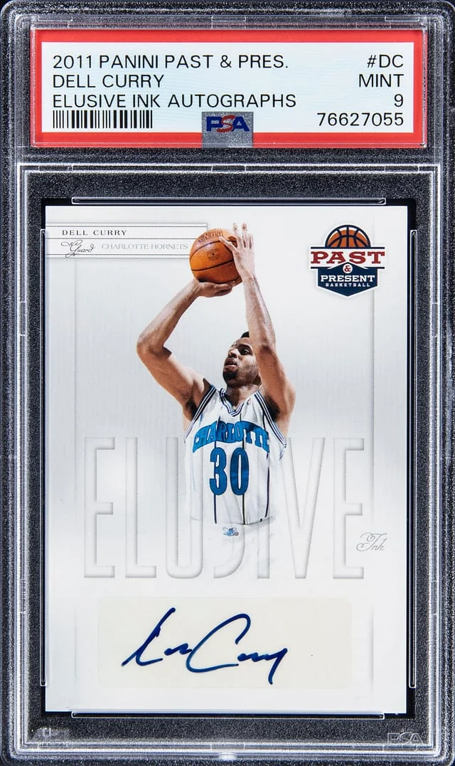 2011-12 Panini Dell Curry Past & Present Elusive Ink Autographs #DC card image