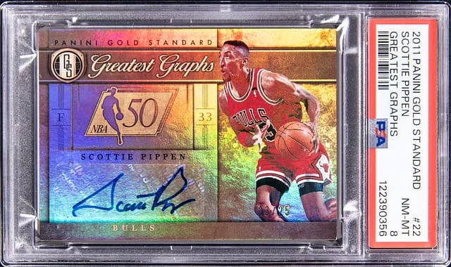 2011-12 Panini Gold Standard Scottie Pippen Greatest Graphs #22 card image
