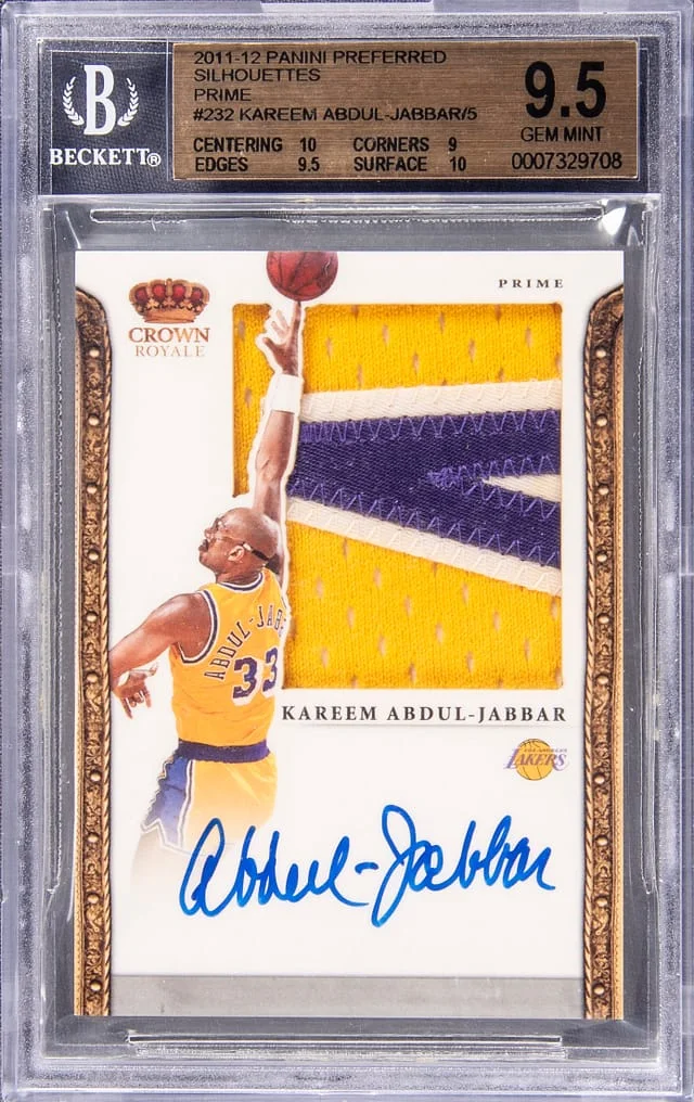 2011-12 Panini Kareem Abdul-Jabbar Preferred Silhouettes Prime #232 card image