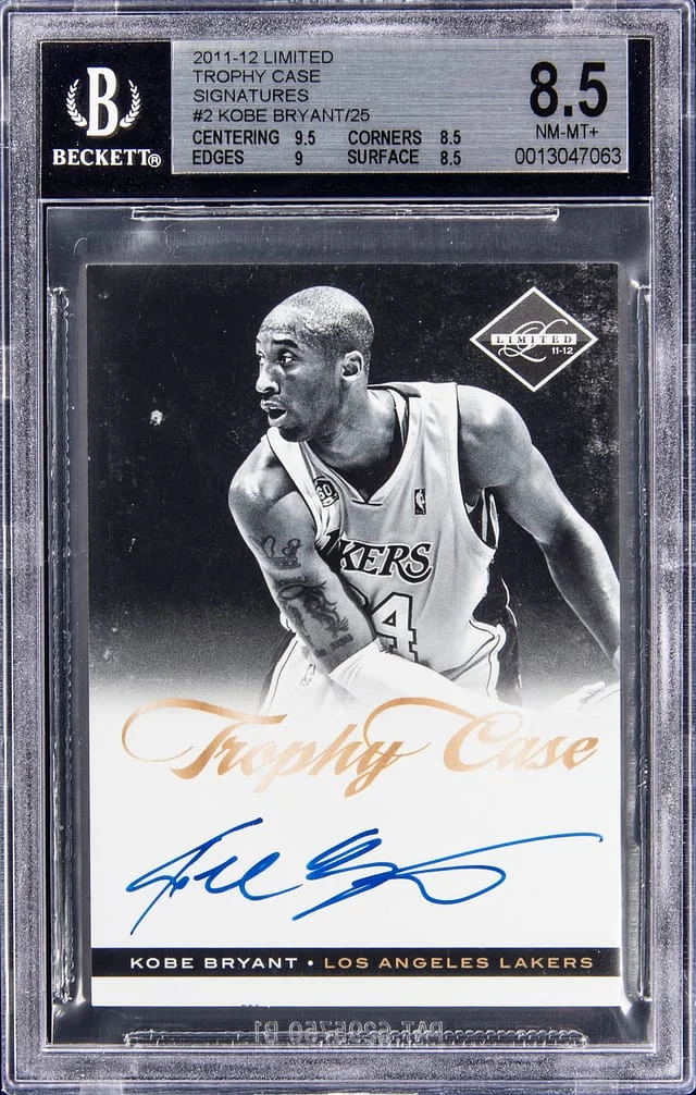 2011-12 Panini Kobe Bryant Limited Trophy Case Materials Signatures #2 card image