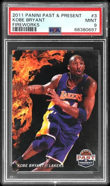 2011-12 Panini Kobe Bryant Past And Present Fireworks #3 card image
