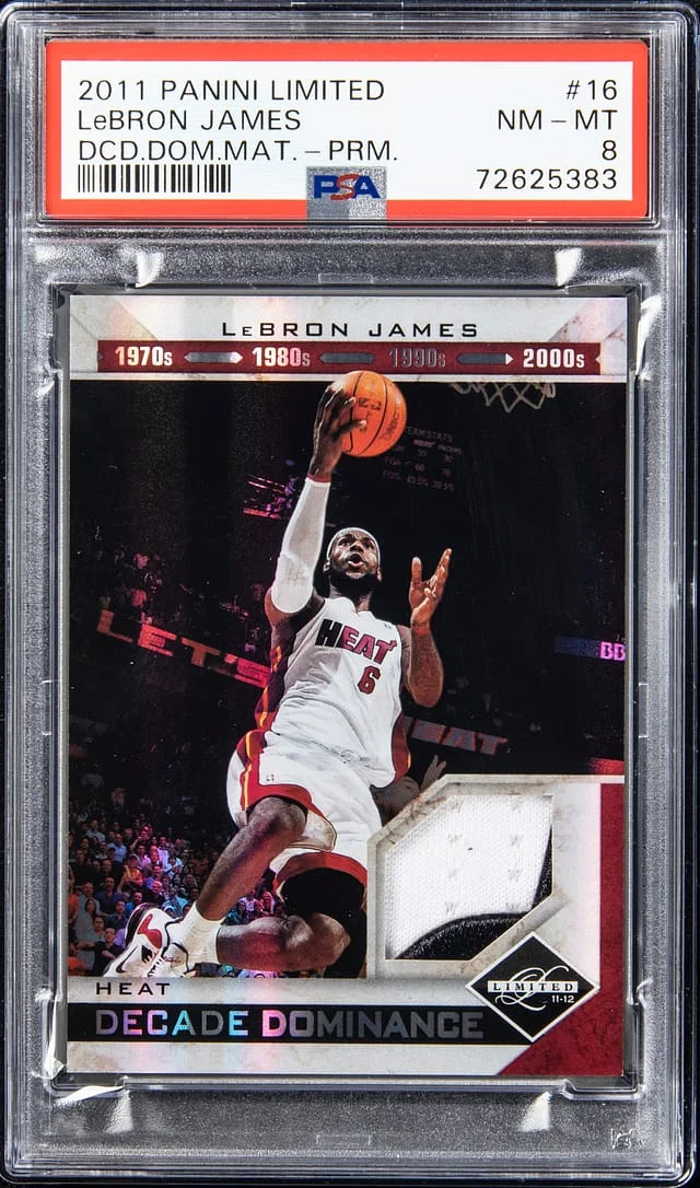 2011-12 Panini LeBron James Limited Decade Dominance Material #16 card image