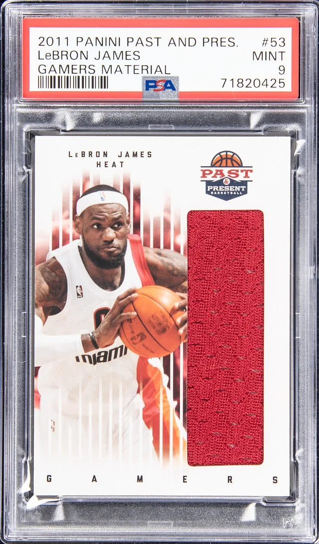 2011-12 Panini LeBron James Past & Present Gamers Materials #53 card image