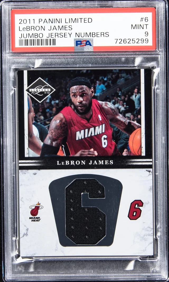 2011-12 Panini LeBron James Limited Jumbo Jersey Numbers #6 card image