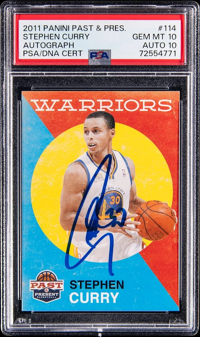 2011-12 Panini Stephen Curry Past & Present Autograph #114 card image
