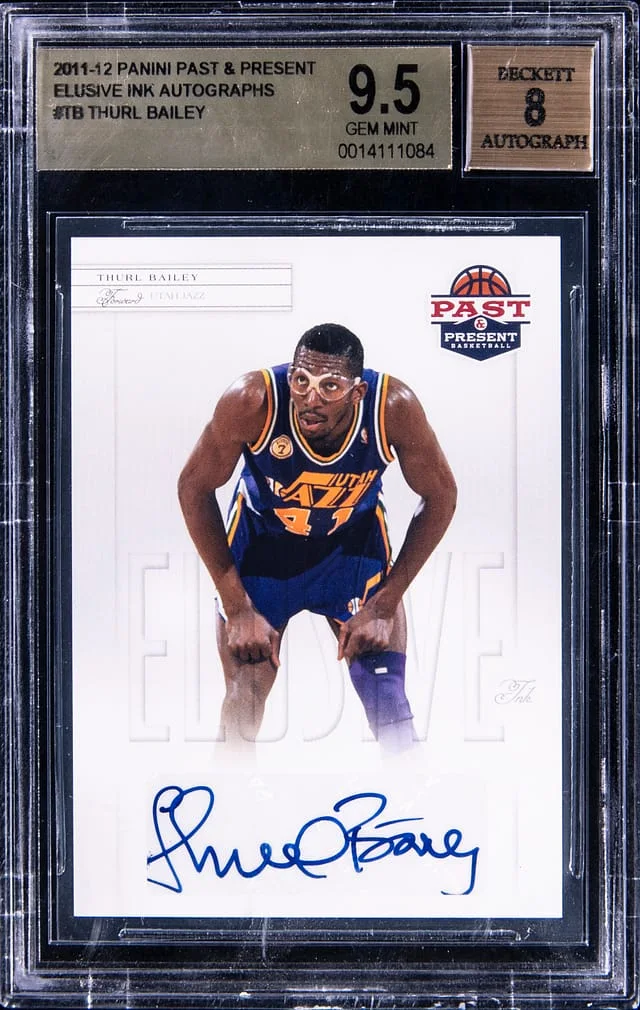 2011-12 Panini Thurl Bailey Past & Present Elusive Ink Autographs #THB card image