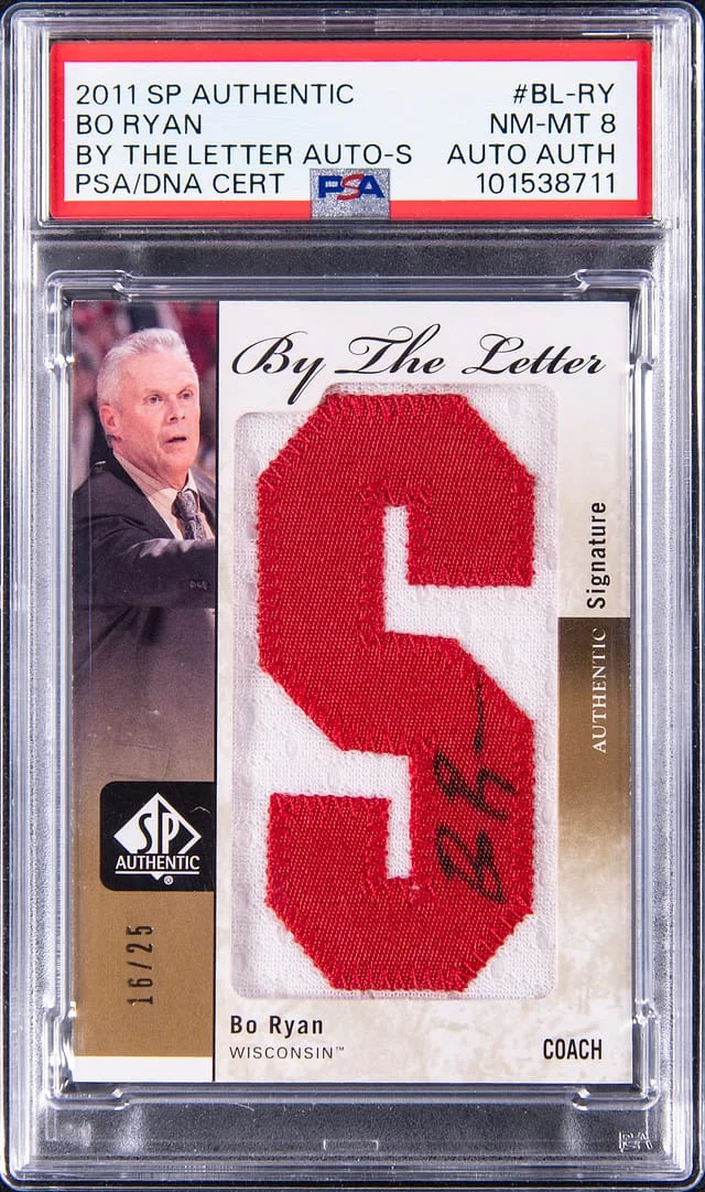 2011-12 Upper Deck Bo Ryan SPA Authentic By The Letter Authentic Signature #BL-RY card image