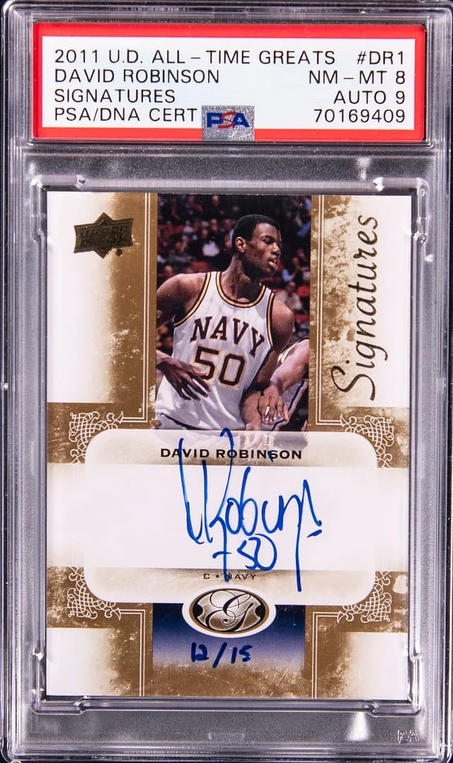 2011-12 Upper Deck David Robinson All-Time Greats Signatures #AGS-DR1 card image